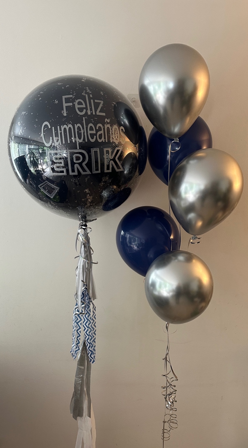 Burbuja personalizada – Negro & Plata